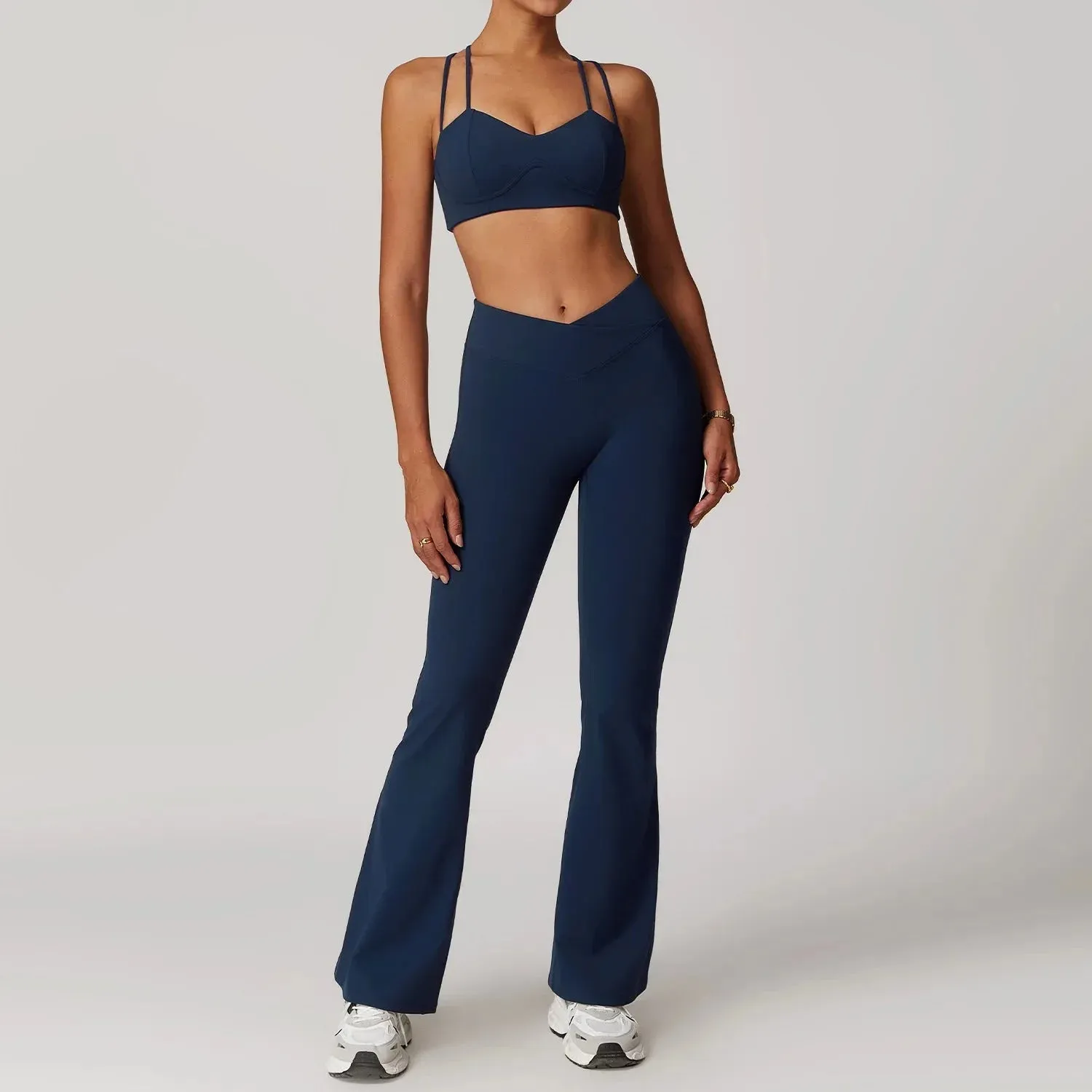 Women's Fitness Long Sleeve Leggings Set