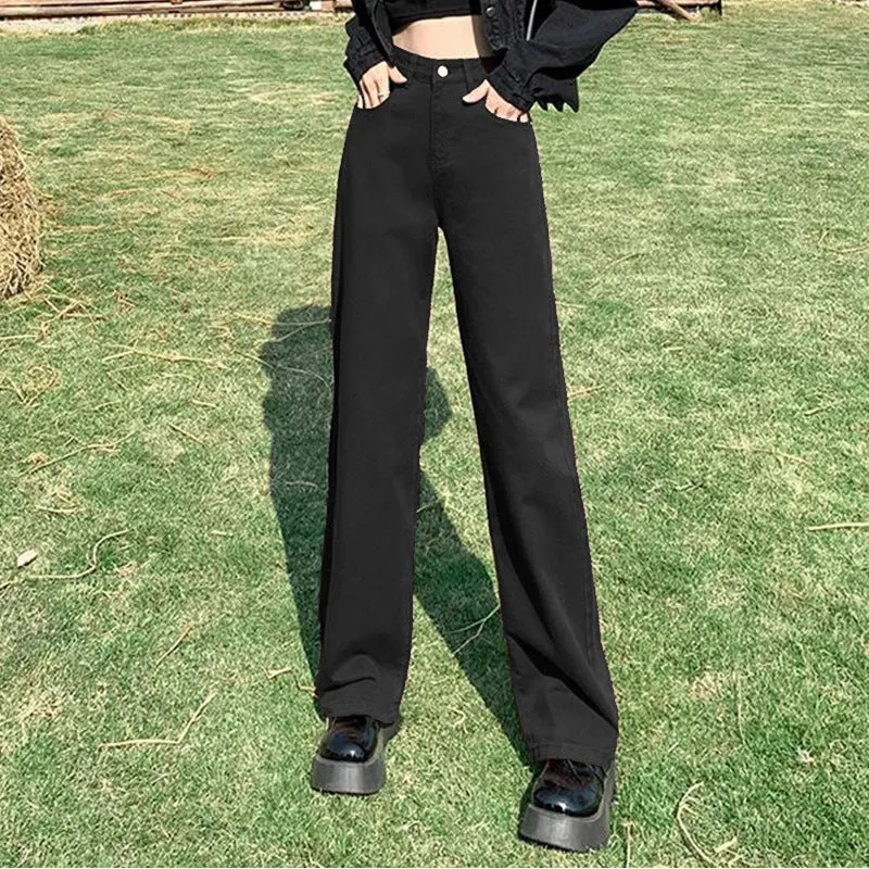 Women's High Waist Straight Legged Pants