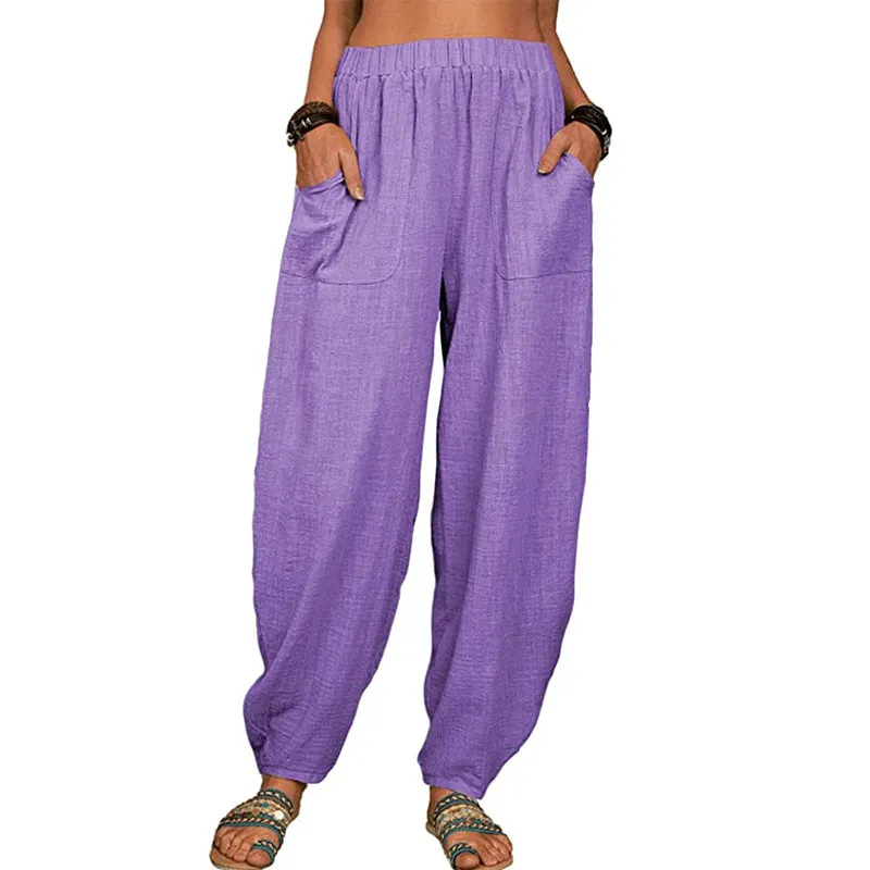 Women'S Linen Casual Pants