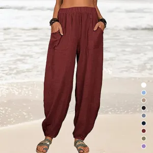 Women'S Linen Casual Pants