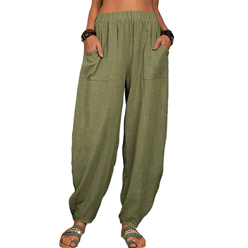 Women'S Linen Casual Pants