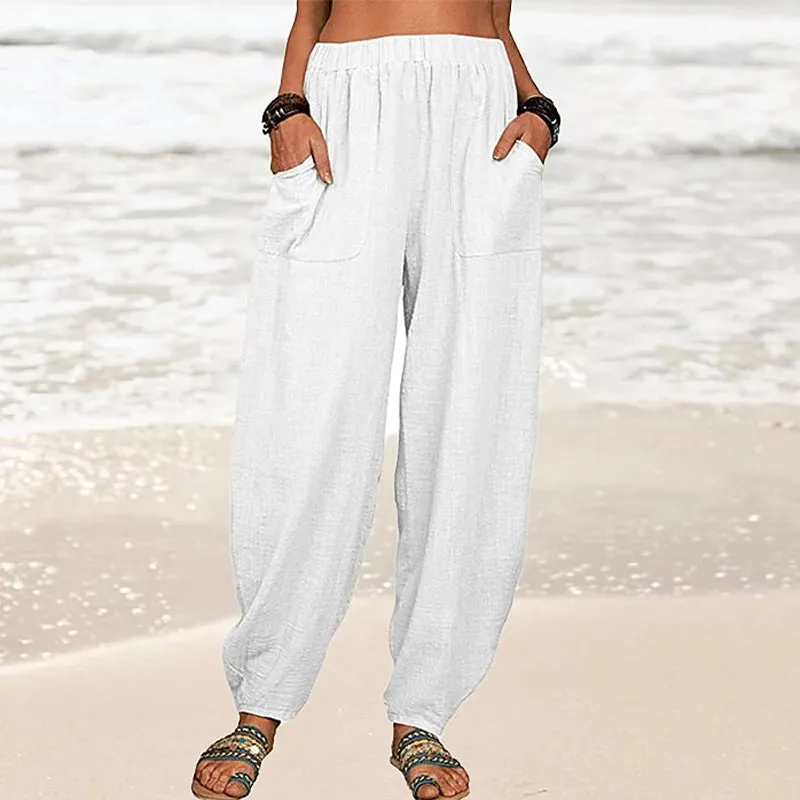Women'S Linen Casual Pants