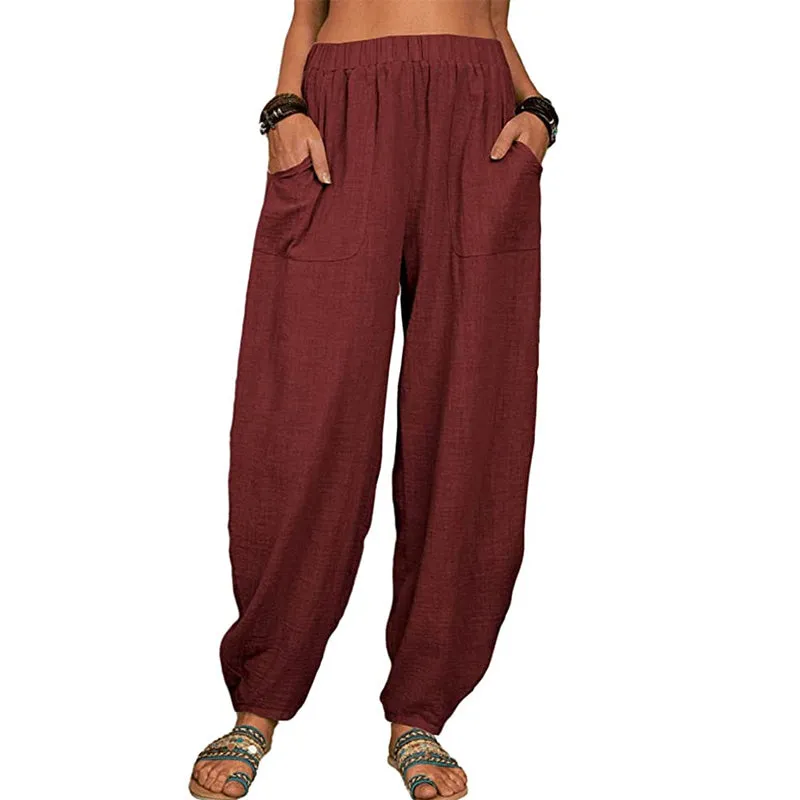 Women'S Linen Casual Pants