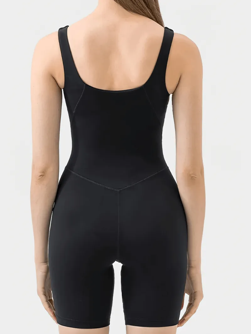 Women’s Solid Color Yoga and Pilates Bodysuit - SF2130