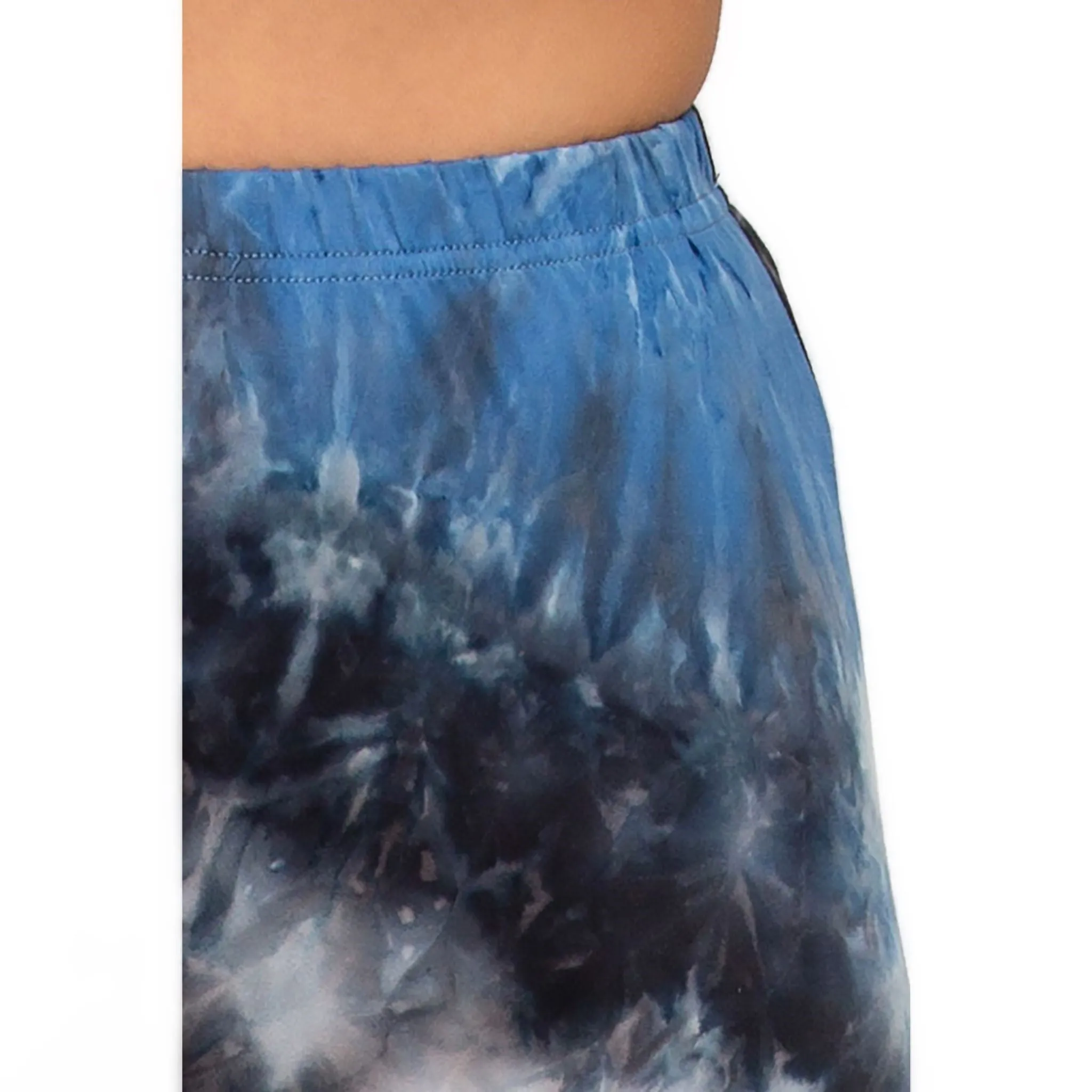 Women's Tie Dyed High-Waist Biker Shorts