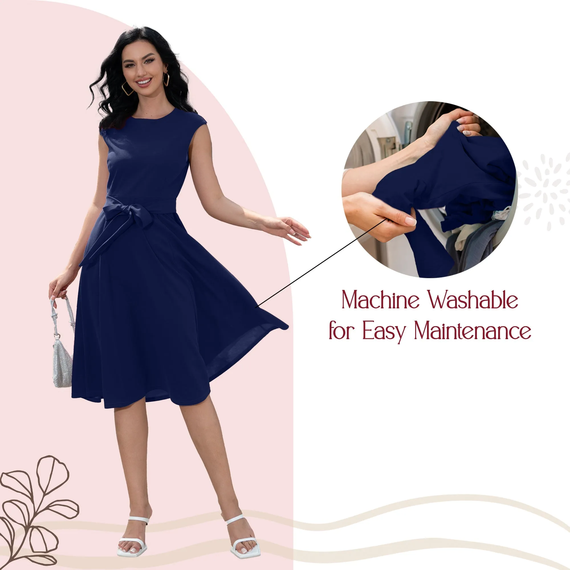 Womens Vintage Cocktail Dresses - Bridesmaid & Prom Dress - Royal Blue