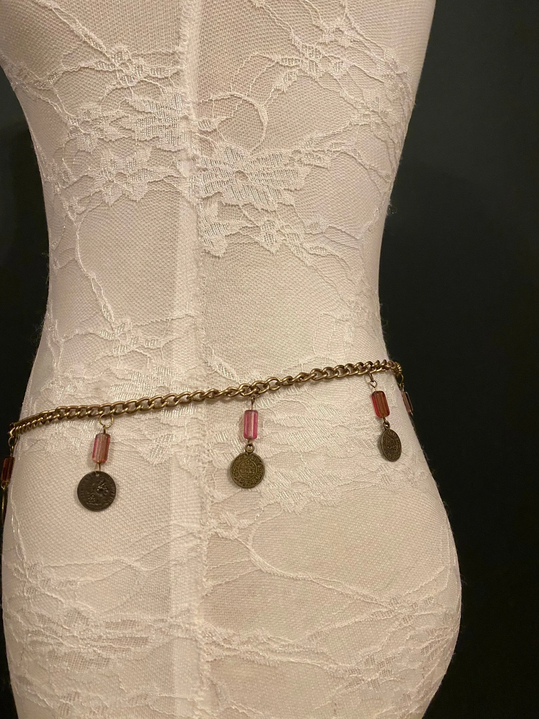 X-long chain belt, Antique Brass Belt, Boho Belt, Boho Style Belt, FAN Fashion, FAN Design, UK sizes 2-40