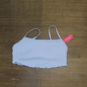 Xhilaration Juniors Textured Cami Tank Bikini Top 76566153 Blue XL