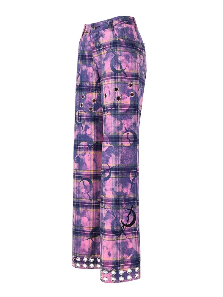 Y2K Plaid Casual Pants