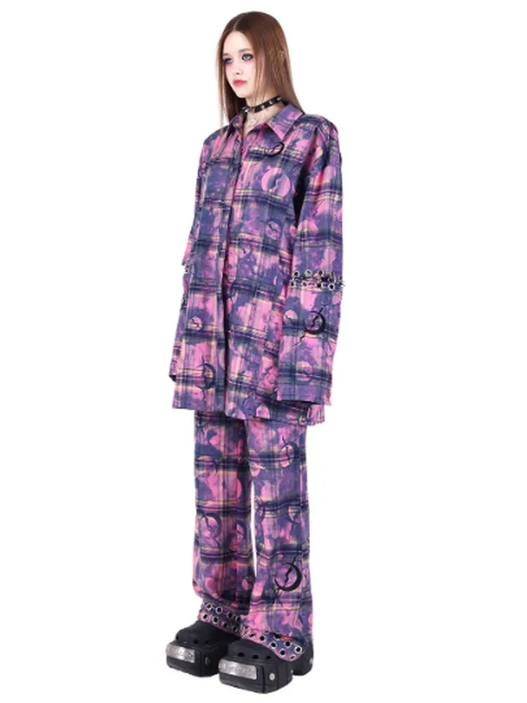 Y2K Plaid Casual Pants