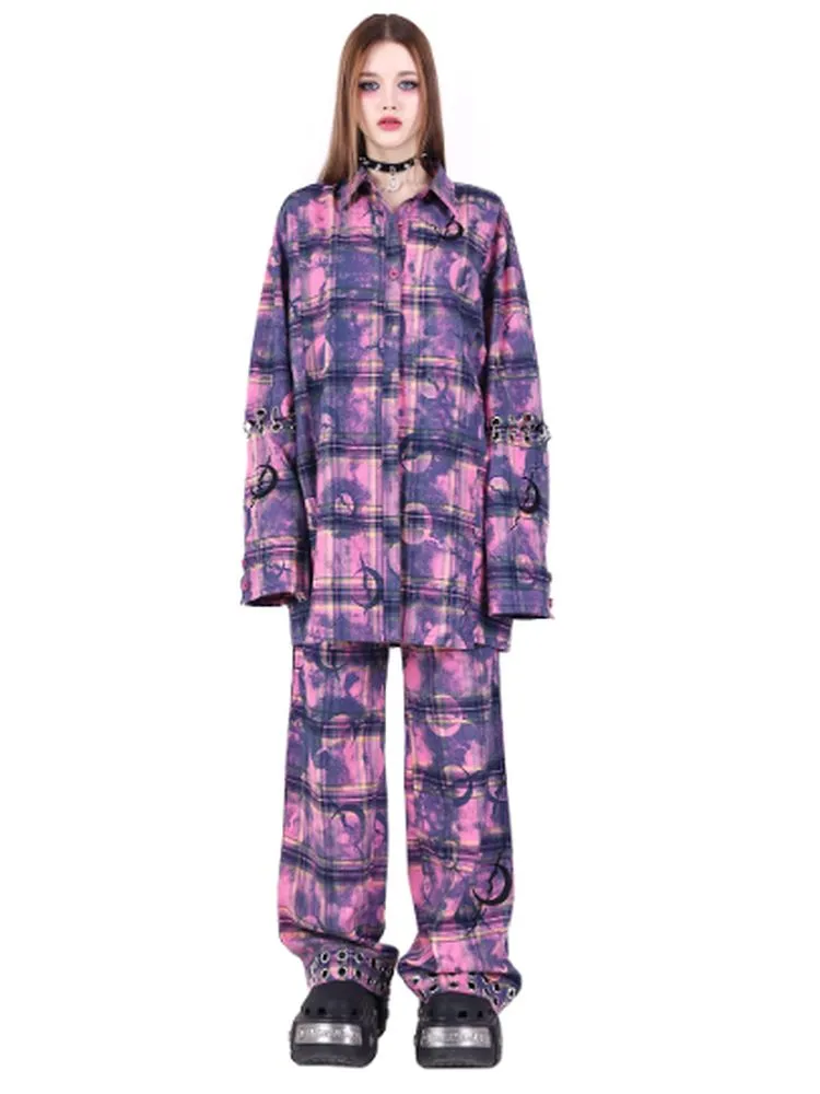 Y2K Plaid Casual Pants