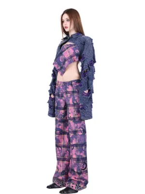 Y2K Plaid Casual Pants