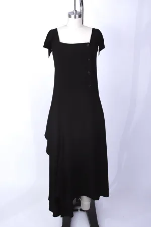 Yohji Yamamoto  Noir Draped Midi Dress