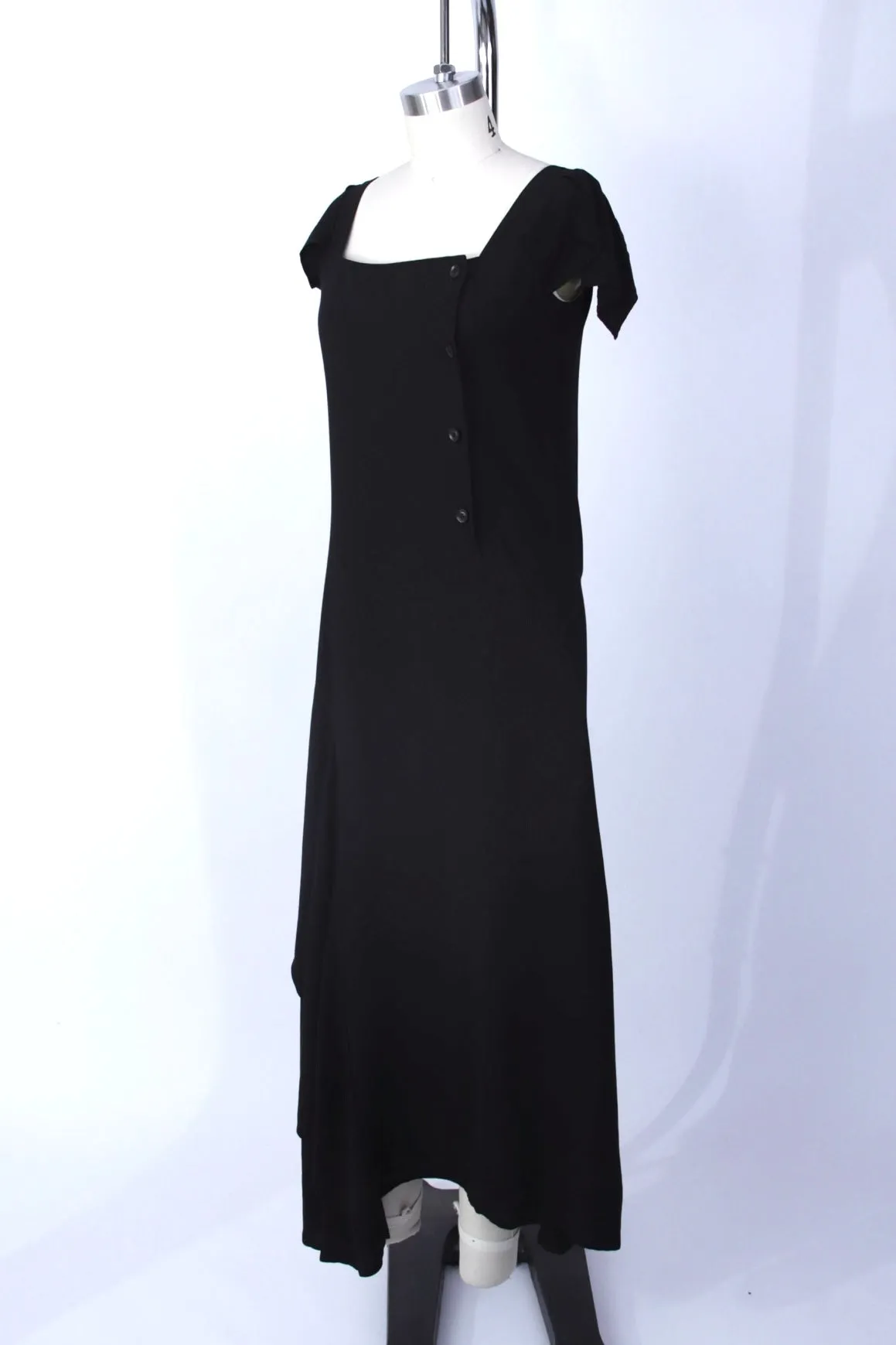 Yohji Yamamoto  Noir Draped Midi Dress