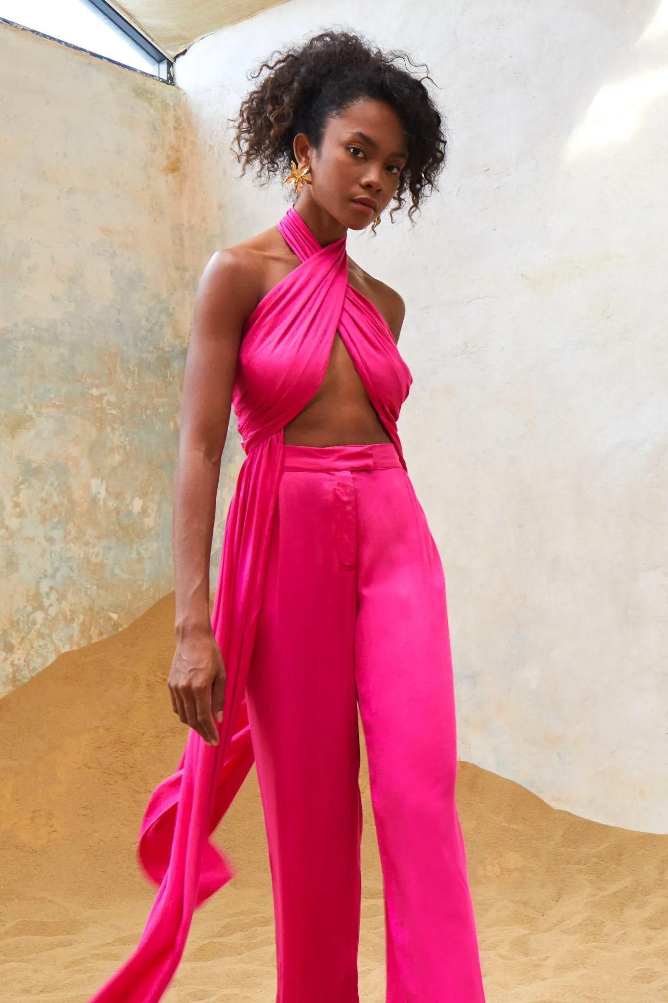 Zahira Wrap Top Beetroot Purple