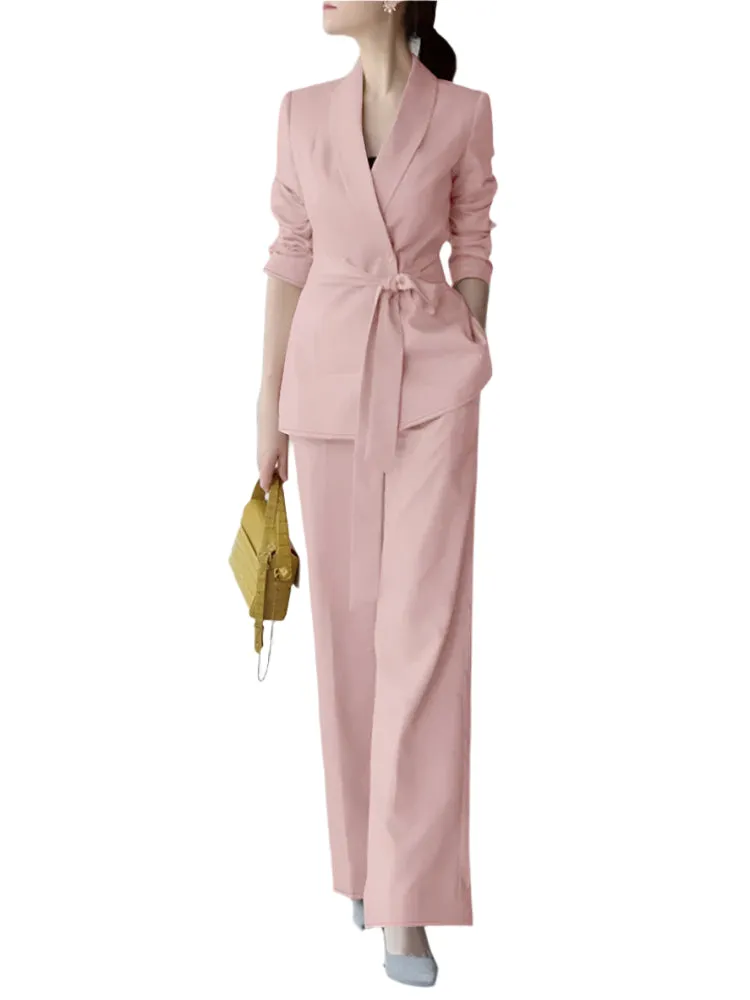 ZANZEA Autumn Fashion OL Work Pant Sets 2PCS Women Blazer Casual Long Sleeve Tops Trousers Suits Elegant Woman Tracksuits 2024