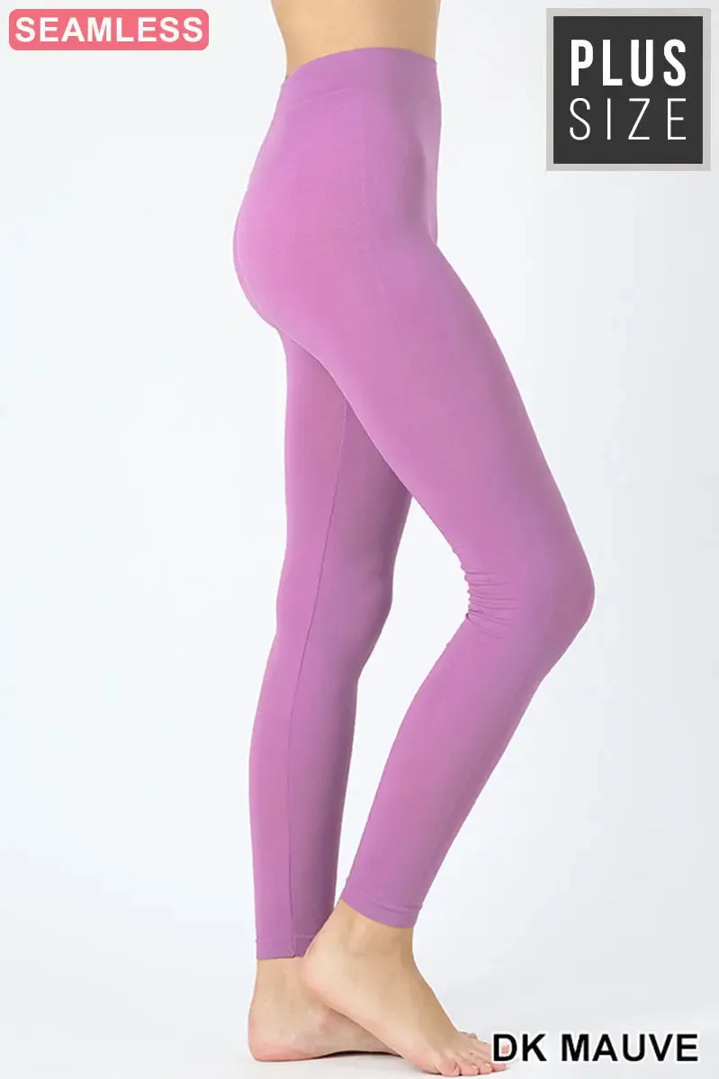 ZENANA    Plus Seamless Classic Leggings NP-5801X