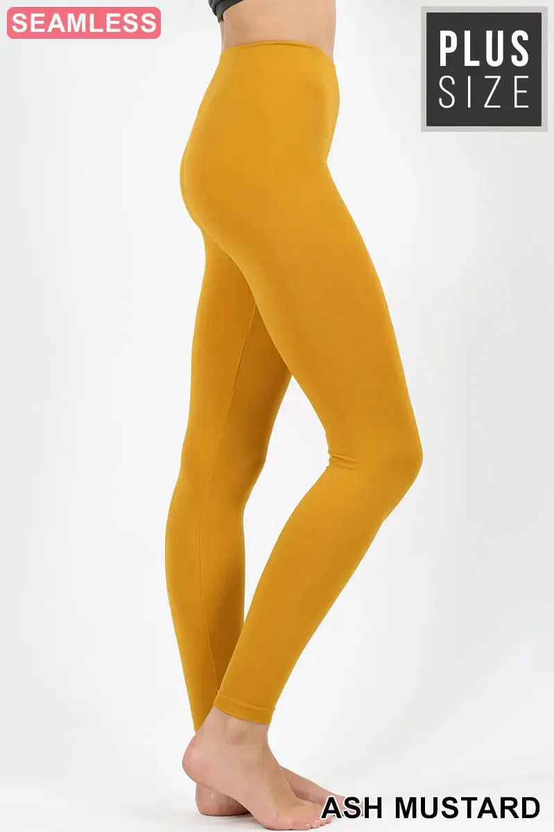 ZENANA    Plus Seamless Classic Leggings NP-5801X