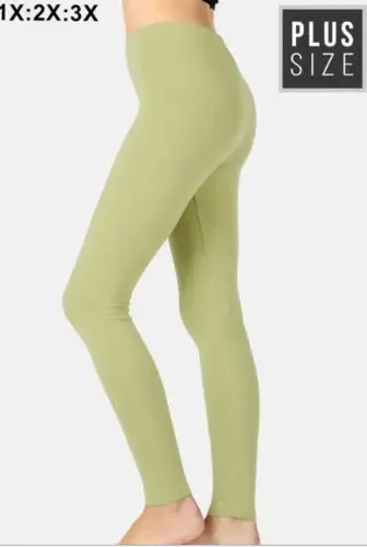 ZENANA    Plus Seamless Classic Leggings NP-5801X