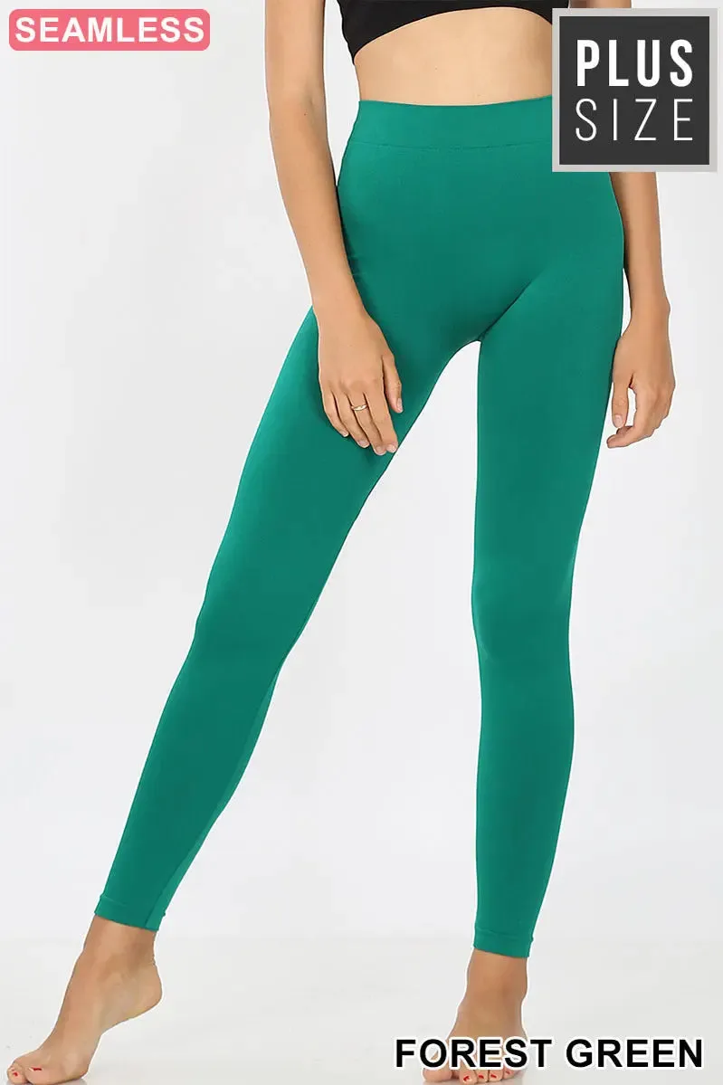 ZENANA    Plus Seamless Classic Leggings NP-5801X