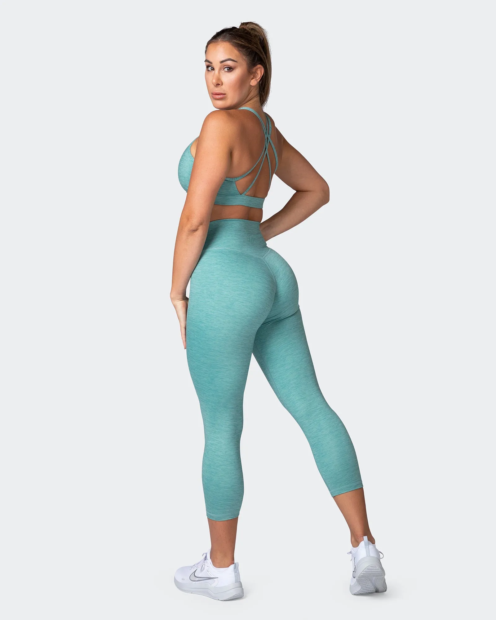 Zero Rise Everyday 7/8 Leggings - Dusty Jade Marl