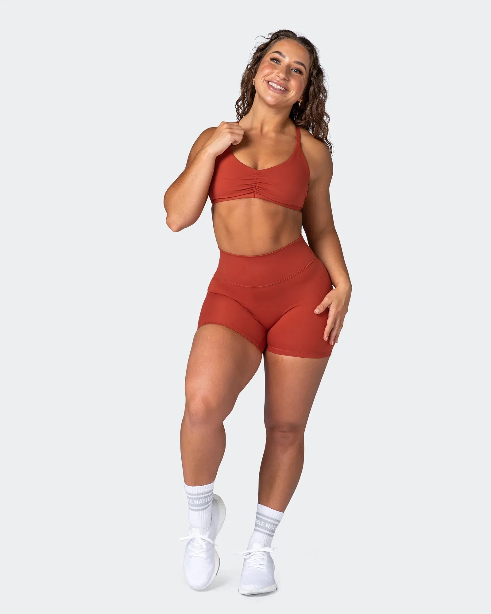 Zero Rise Everyday Midway Shorts - Burnt Orange