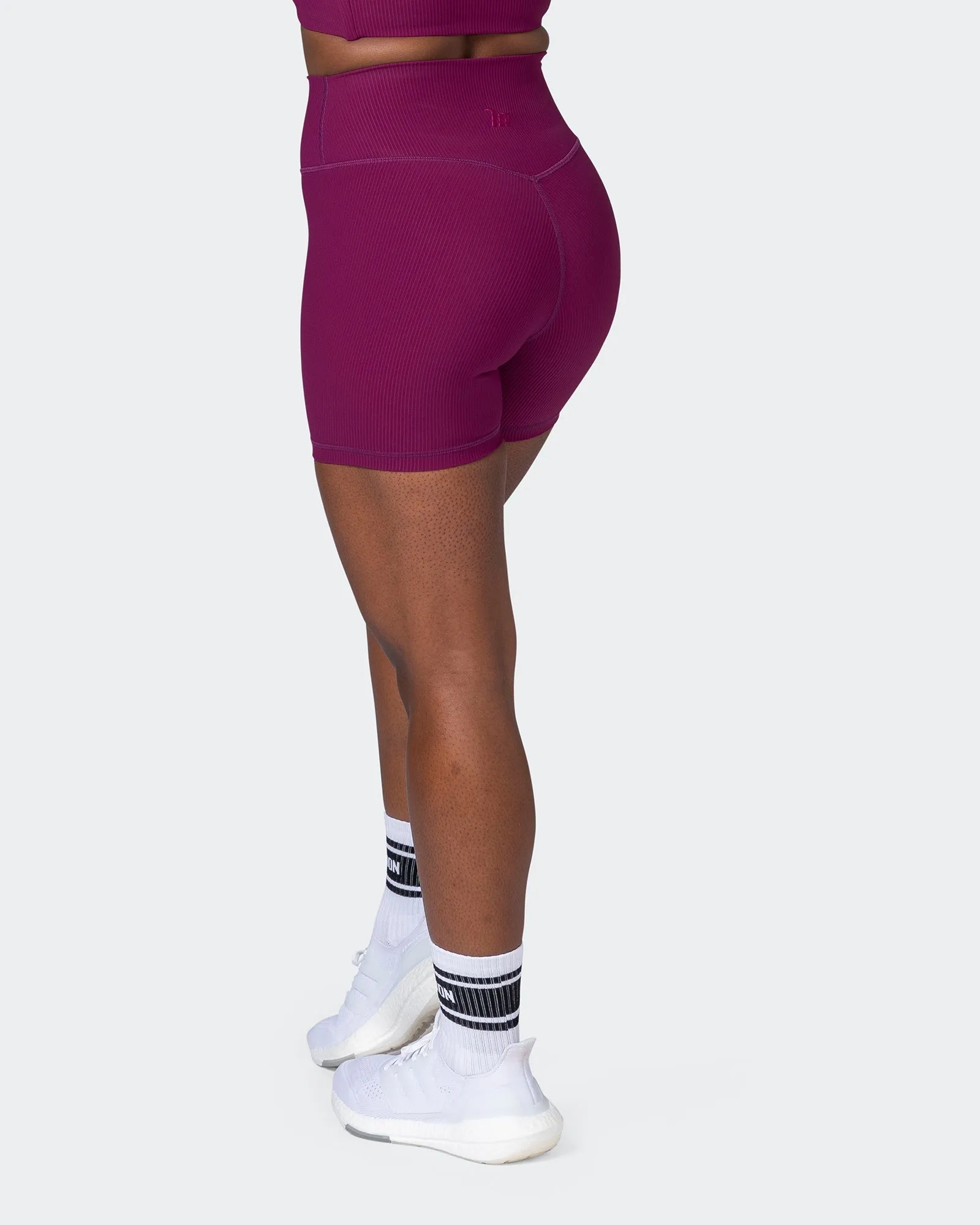 Zero Rise Rib Midway Shorts - Huckleberry