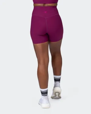 Zero Rise Rib Midway Shorts - Huckleberry