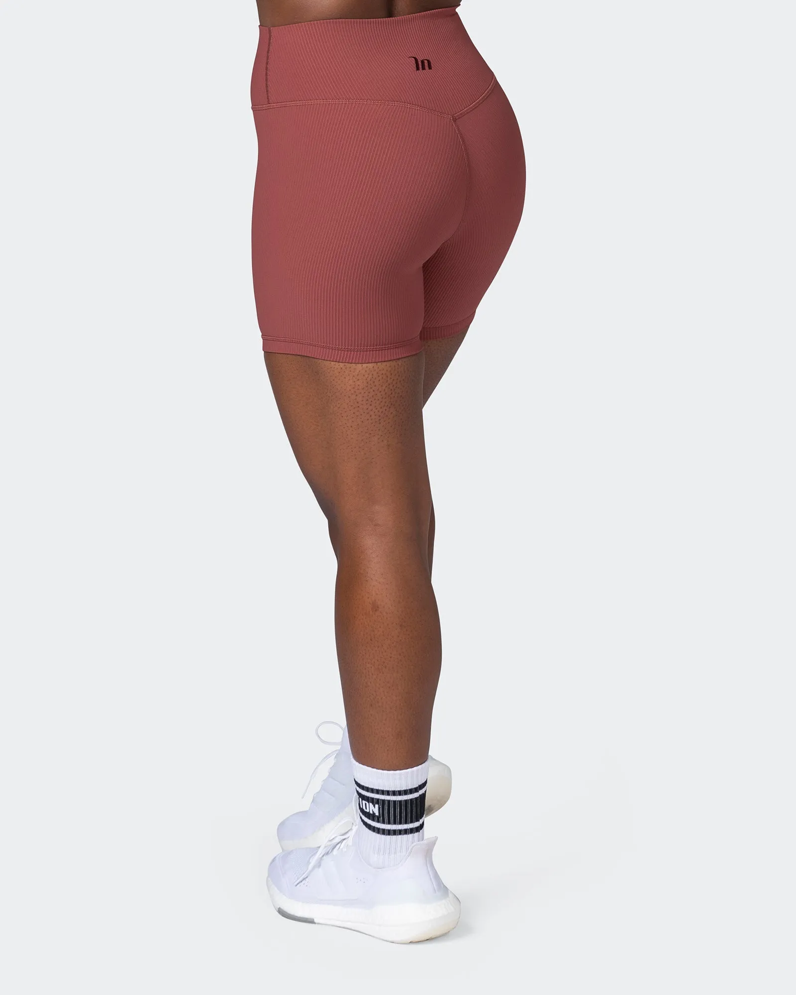 Zero Rise Rib Midway Shorts - Maple