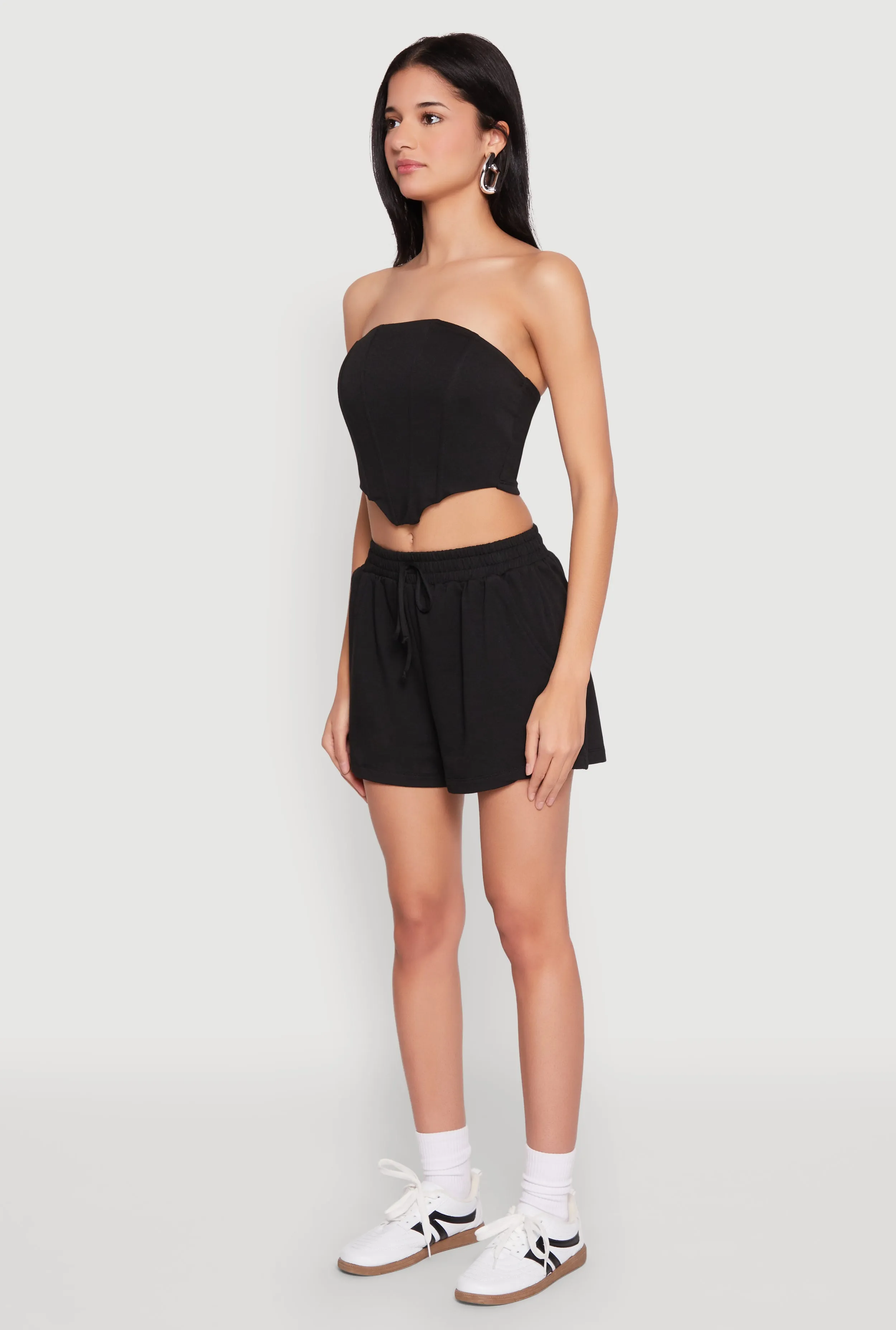 Zip Back Corset Tube Top