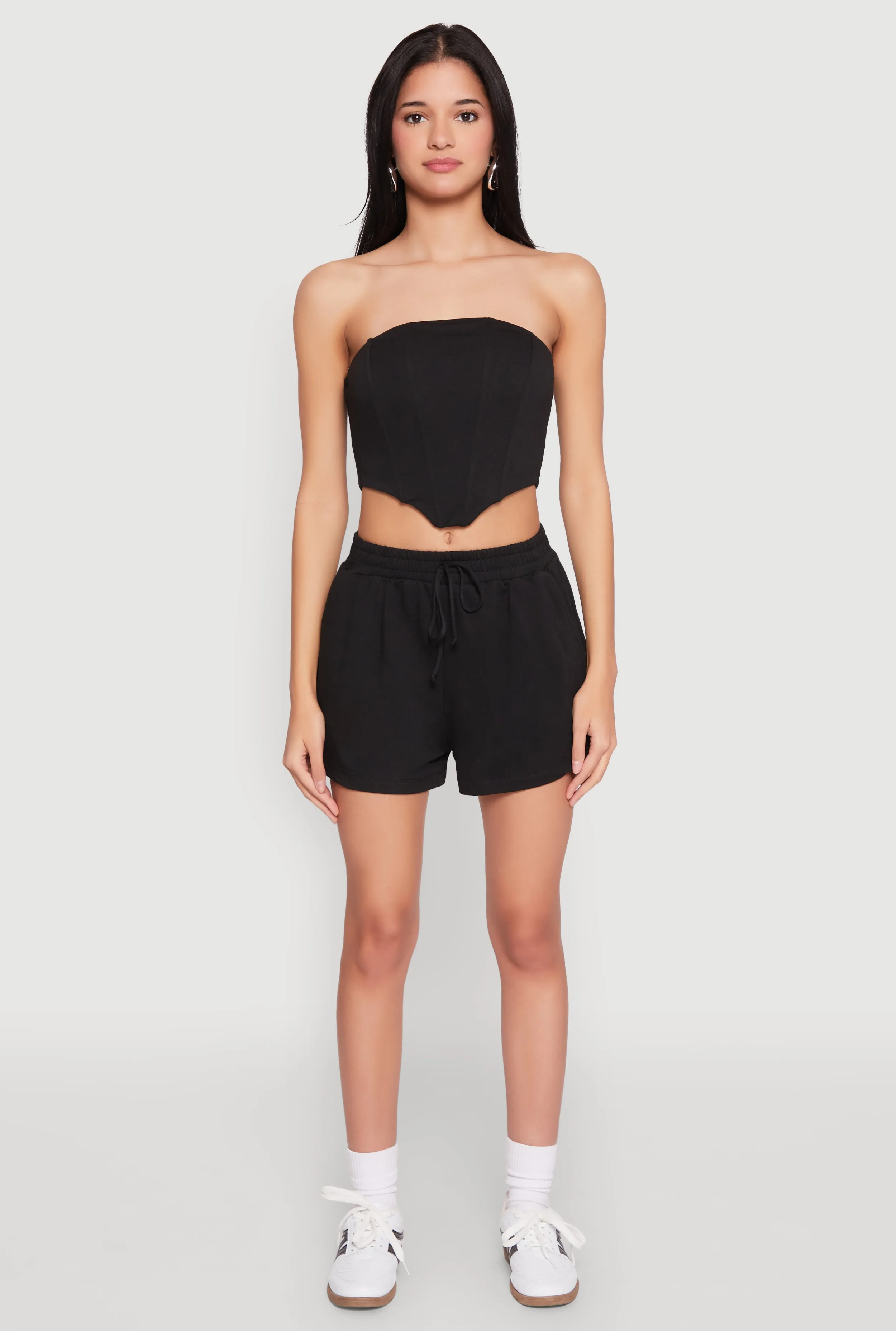 Zip Back Corset Tube Top