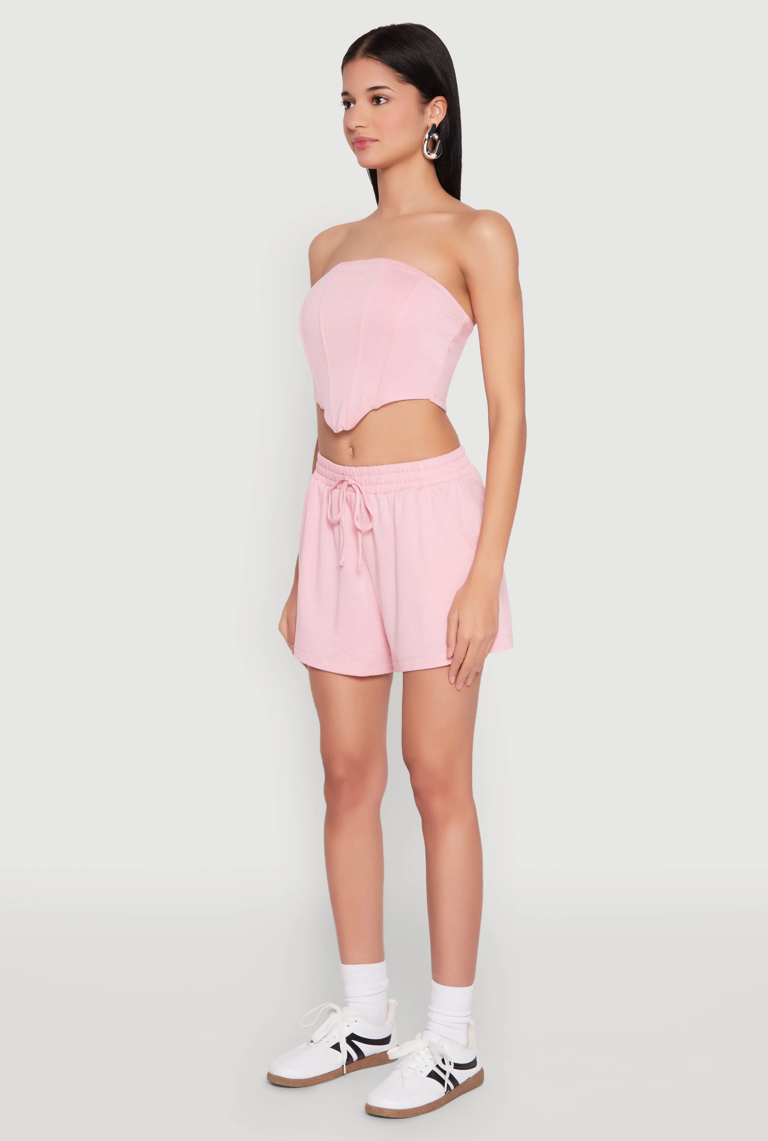 Zip Back Corset Tube Top