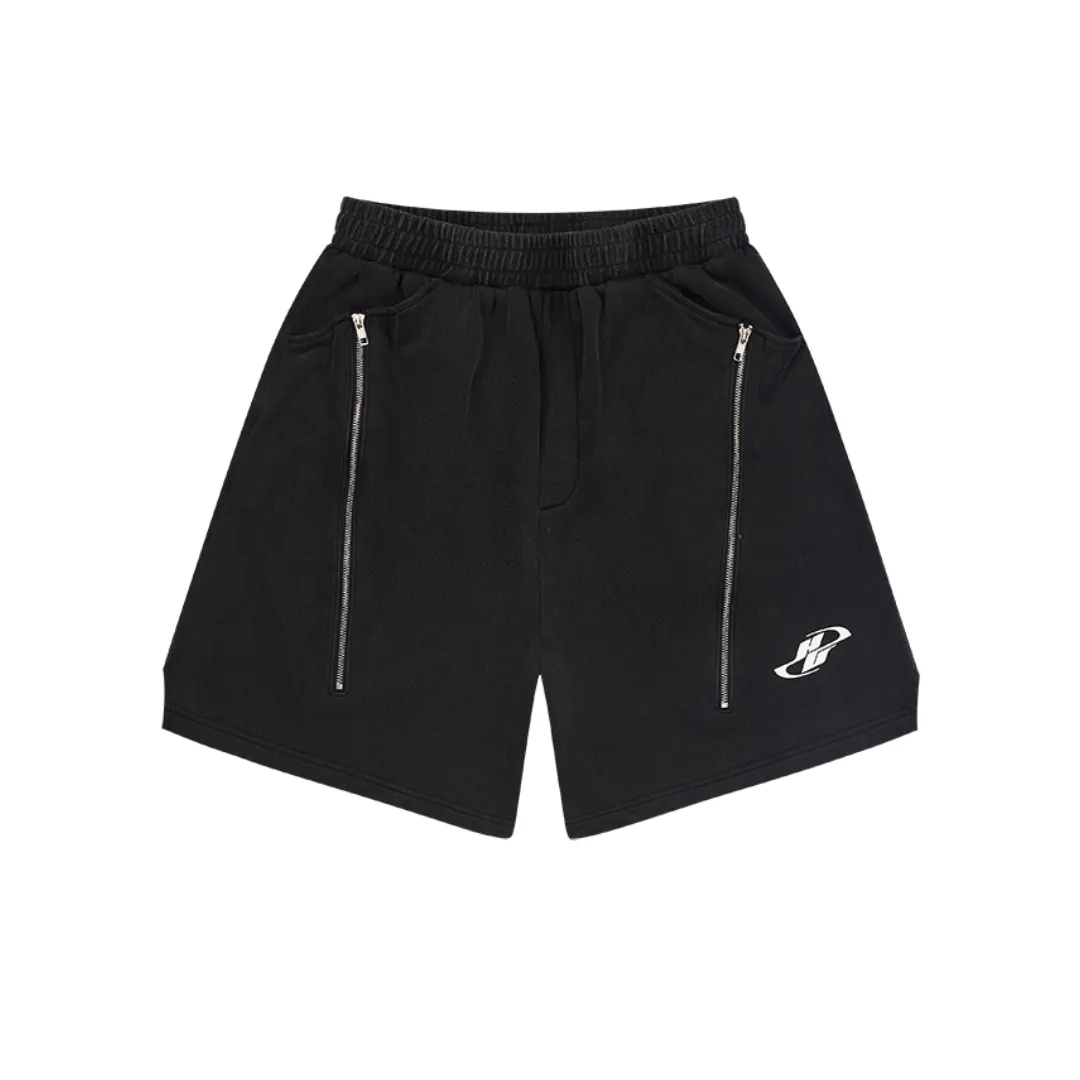 Zipper Loose Casual Shorts